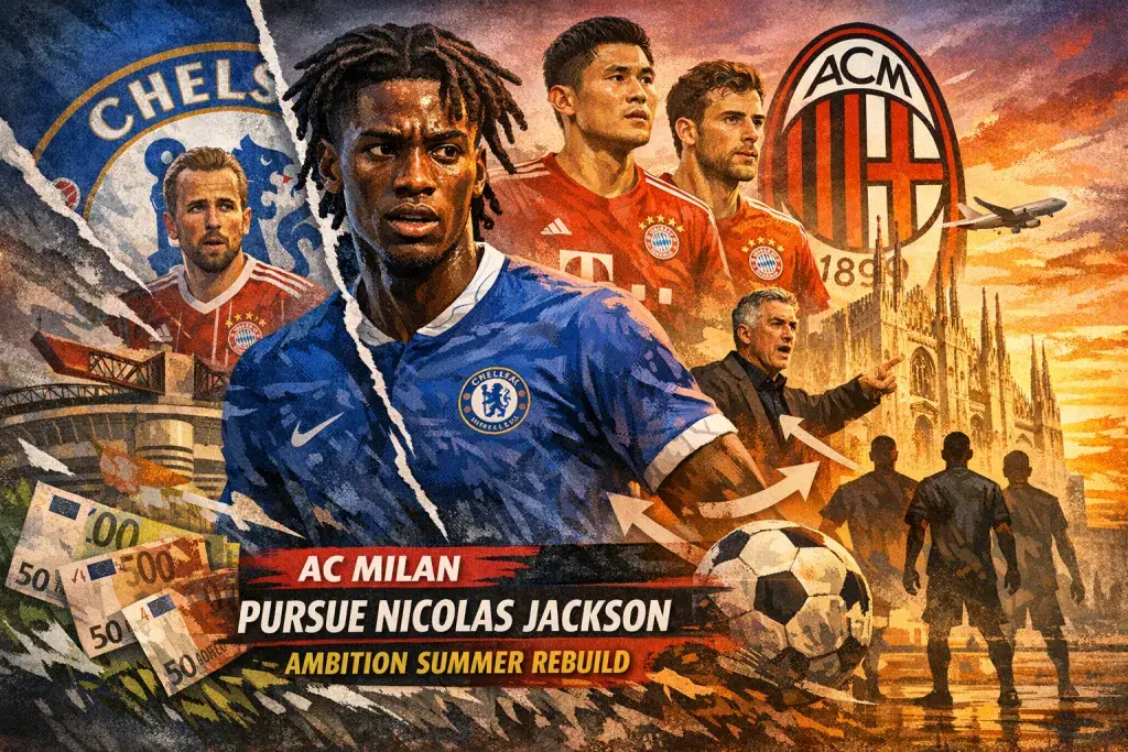 AC Milan Pursue Nicolas Jackson as Ambitious Summer Rebuild Takes Shape