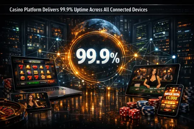 Casino Platform Delivers 99.9% Uptime Across All Connected Devices